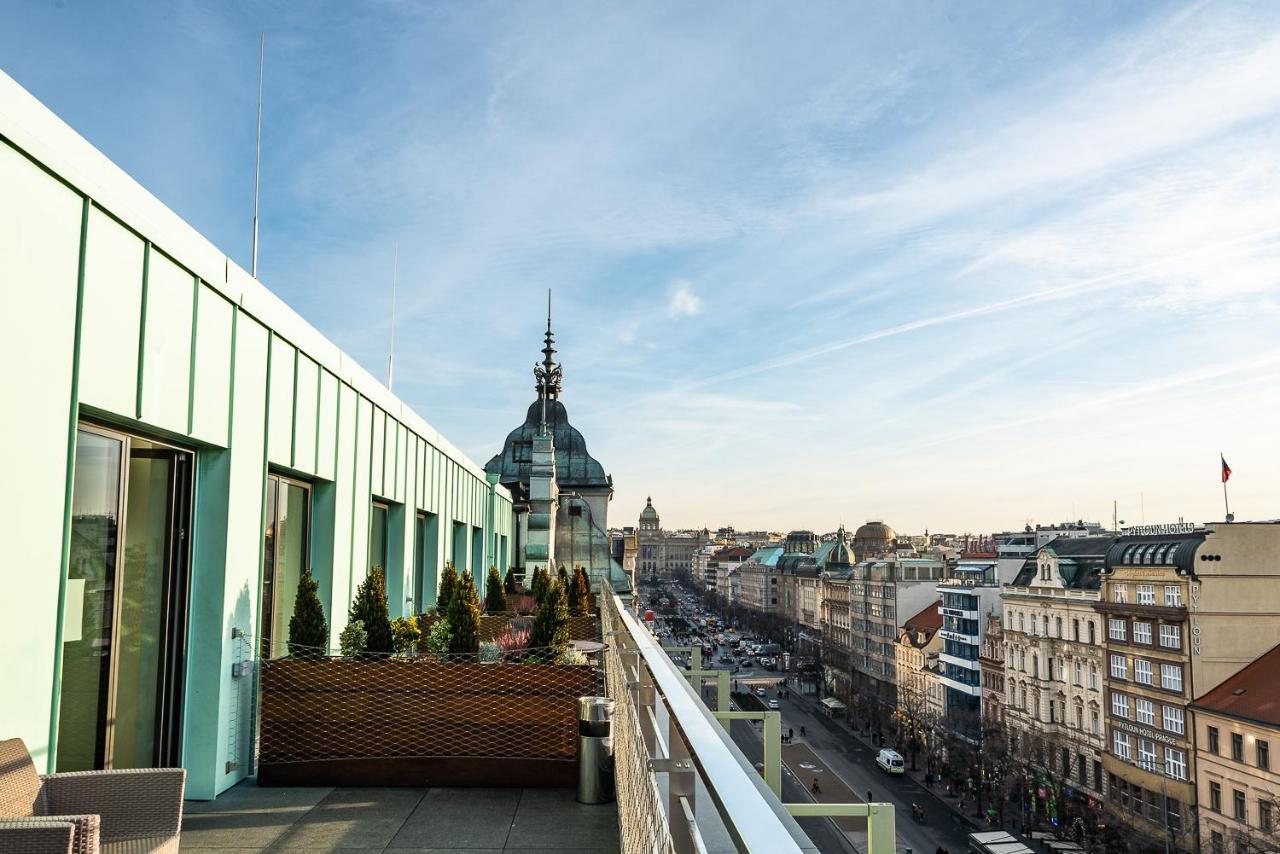 Wenceslas Square Terraces Praga Exterior foto