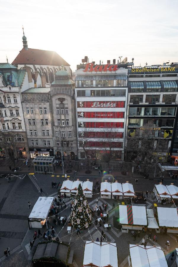 Wenceslas Square Terraces Praga Exterior foto