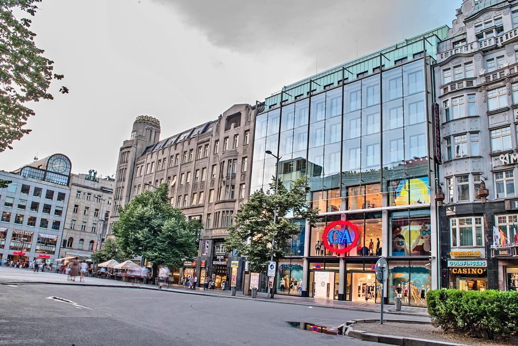 Wenceslas Square Terraces Praga Exterior foto